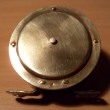 ROUSEK  mosazný,   pr. 62 mm, bez řehtačky,signovaný ROUSEK Č.S.R,katal.čís. 82/62